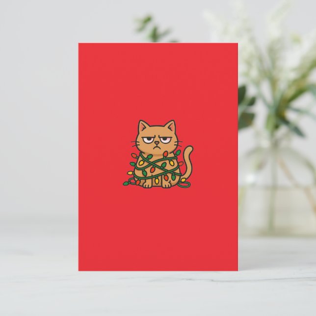 Aesthetic Red Background | Minimalist Design Enclosure Card (Standing Front)