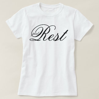 Aesthetic script Just Rest soft life manifestation T-Shirt