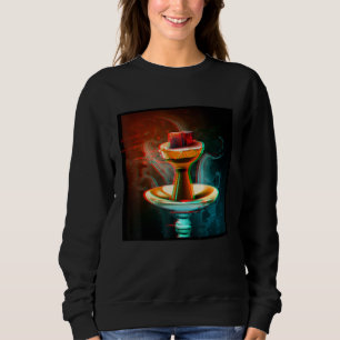 Aesthetic Shisha Glitch Steam Hookah Vaporwave Sweatshirt