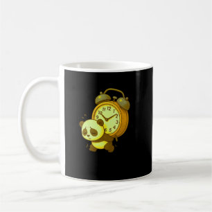 Aesthetic Sleepy Panda • Oversized Alarm Clock Coffee Mug