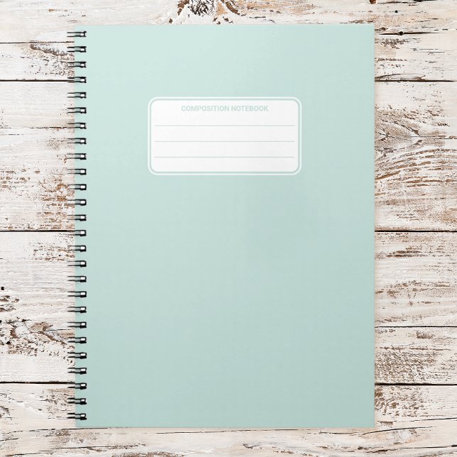 Aesthetic Soft Pastel Solid Color Composition Notebook (Creator Uploaded)