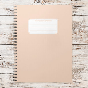Aesthetic Soft Pastel Solid Color Composition Notebook