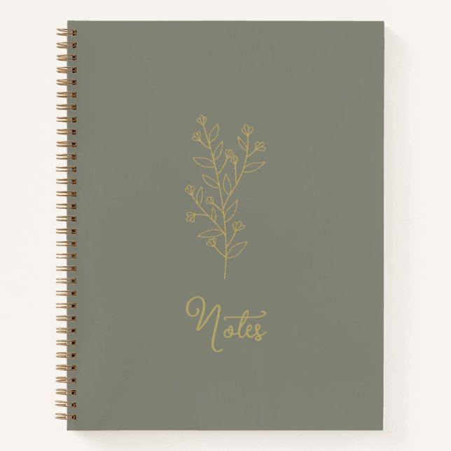 Aesthetic Spiral Journal Notebook (Front)