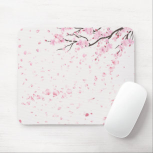 Aesthetic Spring Floral Pattern Desk Accessory  Mouse Pad