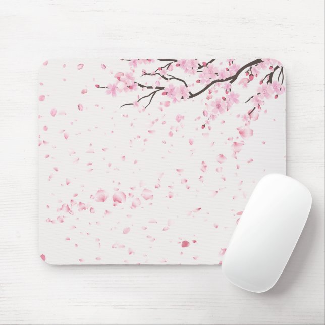 Aesthetic Spring Floral Pattern Desk Accessory  Mouse Pad (With Mouse)