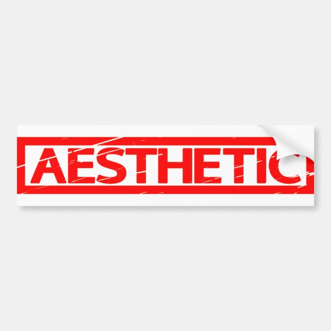 Aesthetic Stamp Bumper Sticker (Front)