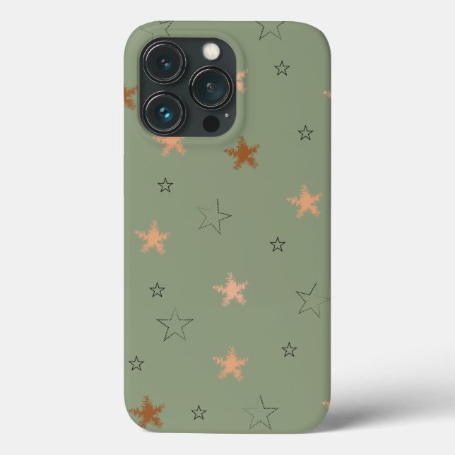 Aesthetic Star Pattern Case-Mate iPhone Case (Back)