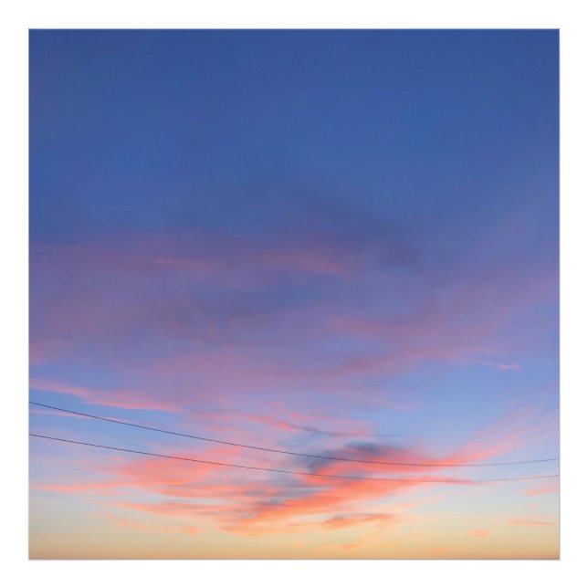 Aesthetic Sunset Photo Photo Enlargements (Front)
