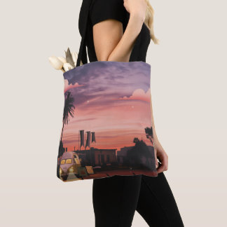 Aesthetic sunset Totebag Tote Bag