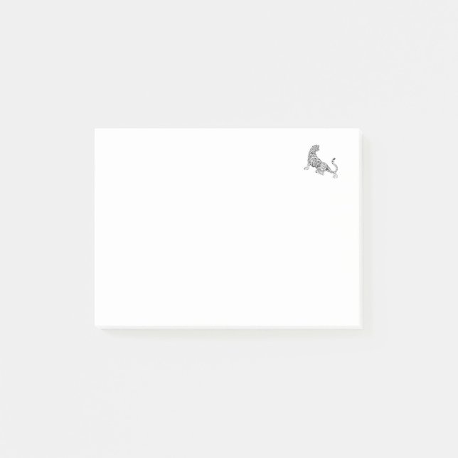 Aesthetic Tiger Design | Minimalist | Post-it Notes (Front)