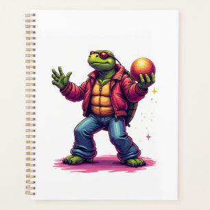 Aesthetic Turtle Disco T-Shirt Planner