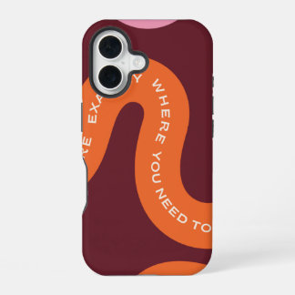 Aesthetic Typography iPhone 16 Case