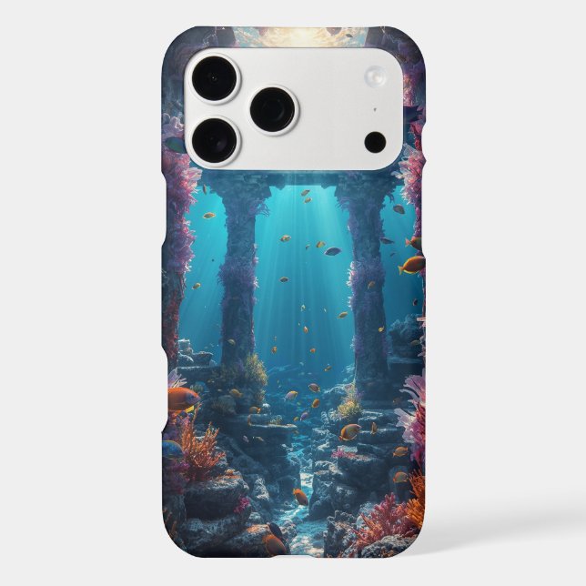 Aesthetic Underwater Fantasy Forest Phone Case (Back)
