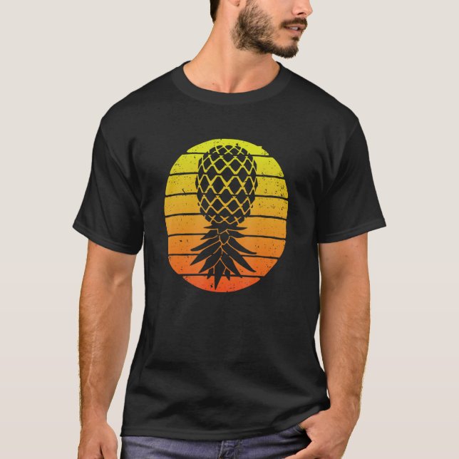 Aesthetic Upside Down Pineapple - Swinging Swinger T-Shirt (Front)