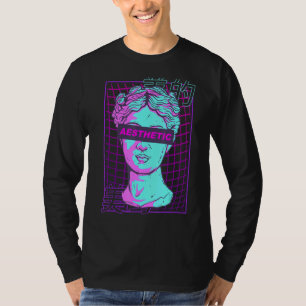 Aesthetic Vaporwave Japanese Bust Greek Sculpture  T-Shirt