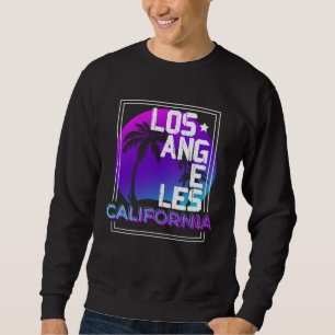 Aesthetic Vaporwave Los Angeles California CA Retr Sweatshirt