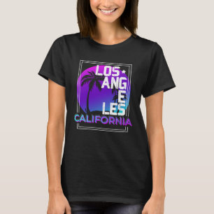 Aesthetic Vaporwave Los Angeles California CA Retr T-Shirt
