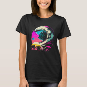 Aesthetic Vaporwave Space Cat 80s 90s Astronaut  1 T-Shirt