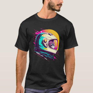 Aesthetic Vaporwave Space Cat 80s 90s Astronaut  1 T-Shirt