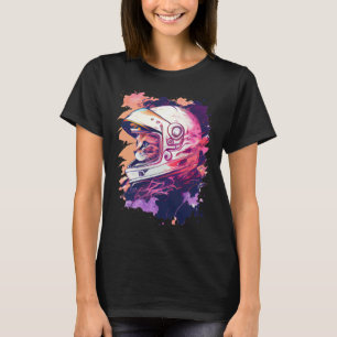 Aesthetic Vaporwave Space Cat 80s 90s Astronaut 6 T-Shirt