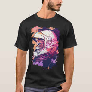 Aesthetic Vaporwave Space Cat 80s 90s Astronaut 6 T-Shirt