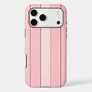Aesthetic Vertical Wood Pattern Pink Colour