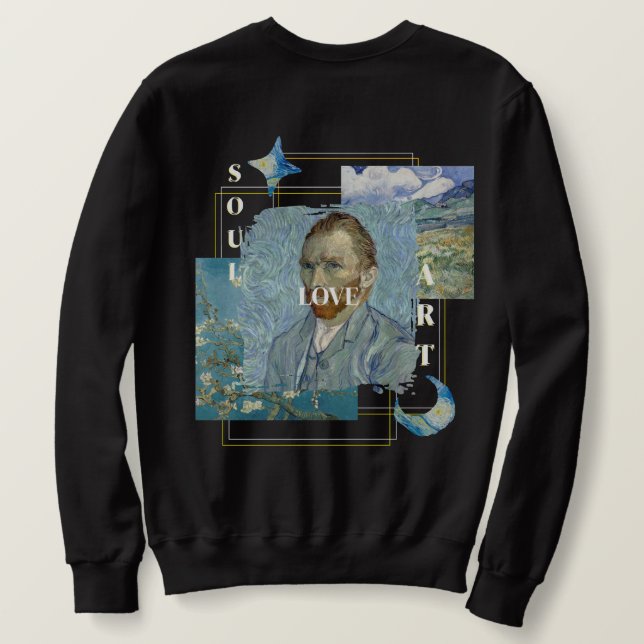 Aesthetic Vincent Van Gogh  Sweatshirt (Design Back)
