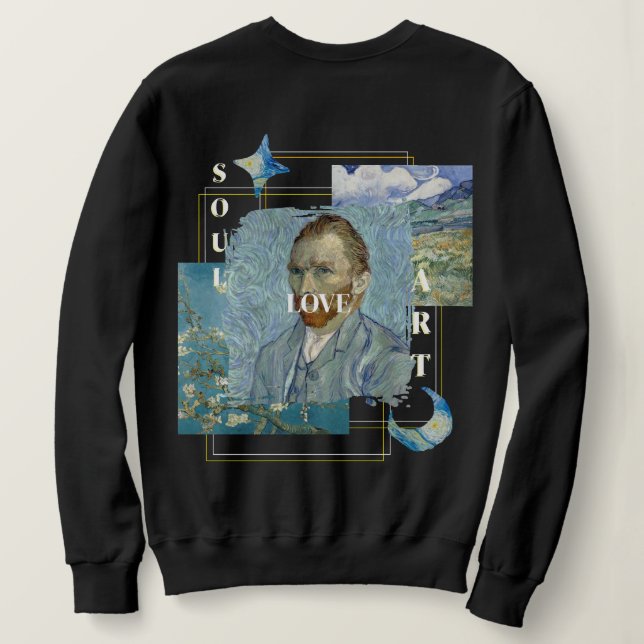 Aesthetic Vincent Van Gogh  Sweatshirt (Design Back)
