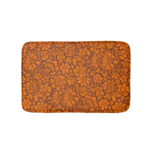 Aesthetic Vintage All Over Floral Print Bath Mat