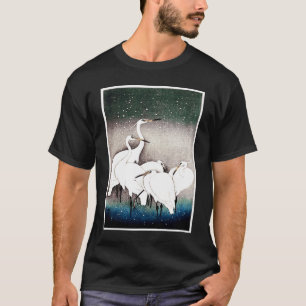 Aesthetic Vintage Japanese Egret Bird T-Shirt