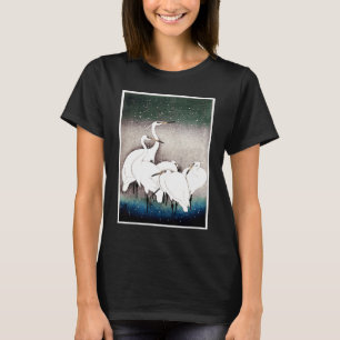 Aesthetic Vintage Japanese Egret Bird T-Shirt