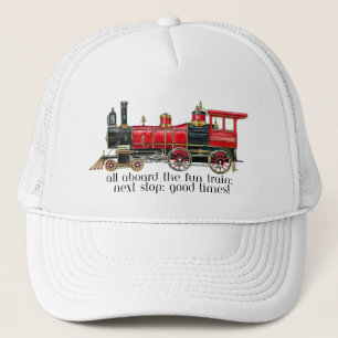 Aesthetic Vintage Train Baseball Cap