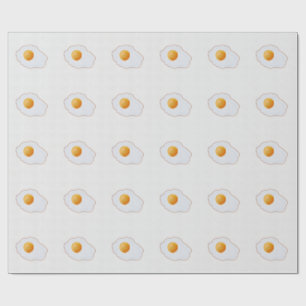 Aesthetic Watercolor Fried Egg Minimalist Art Prin Wrapping Paper