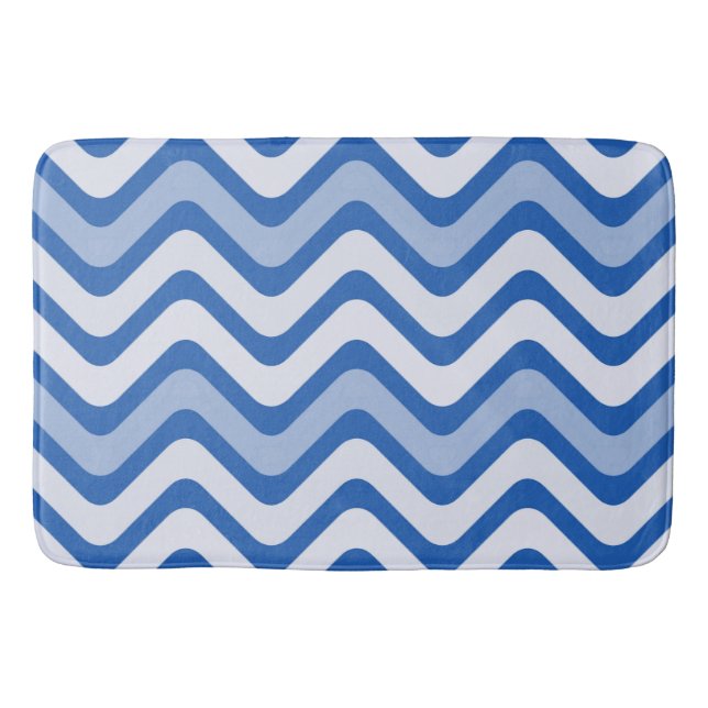 Aesthetic Waves Bath Mat (Front)