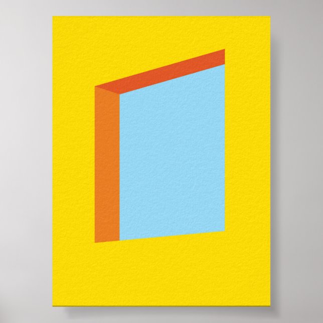 Aesthetic Window Perspective Illustration – Modern Poster (Front)