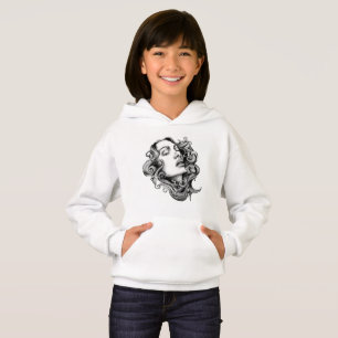 Aesthetic Woman Line Art Hoodie