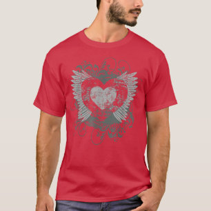 Aesthetic Y2k Fairy Wings Heart Alt Grunge T-Shirt