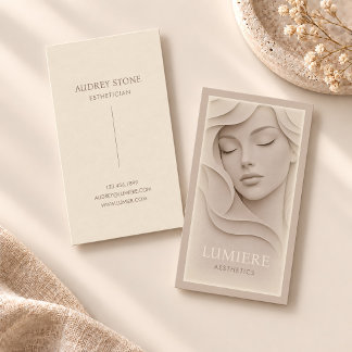 Aesthetician Beauty Spa Skincare Salon Business Card