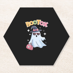 Aesthetician Botox Halloween Aesthetic Nurse Plast Paper Coaster