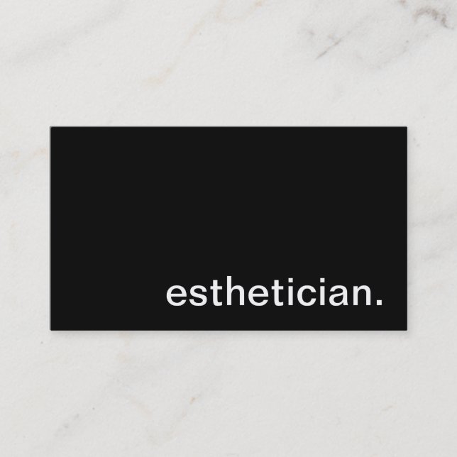 Aesthetician Business Card (Front)