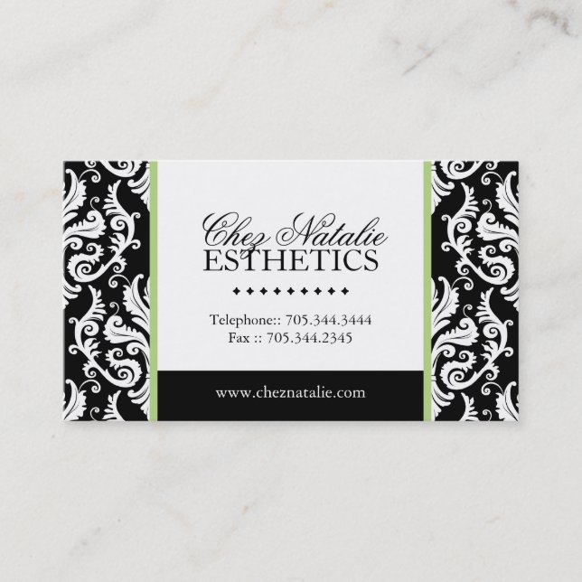 Aesthetician Business Card (Front)