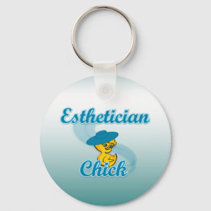 Aesthetician Chick #3 Key Ring