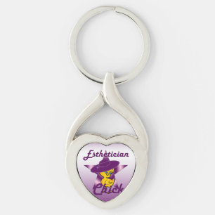 Aesthetician Chick #9 Key Ring
