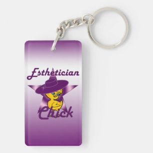 Aesthetician Chick #9 Key Ring
