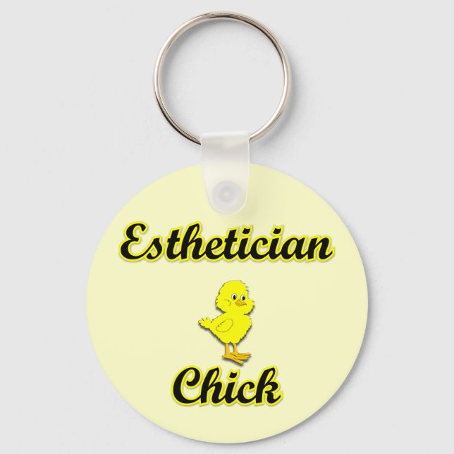 Aesthetician Chick Key Ring (Front)