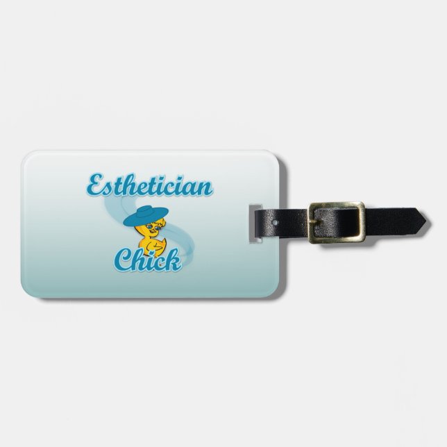 Aesthetician Chick Luggage Tag (Front Horizontal)