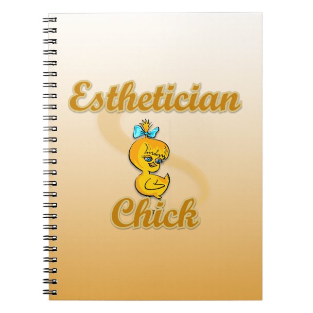 Aesthetician Chick Notebook (Front)