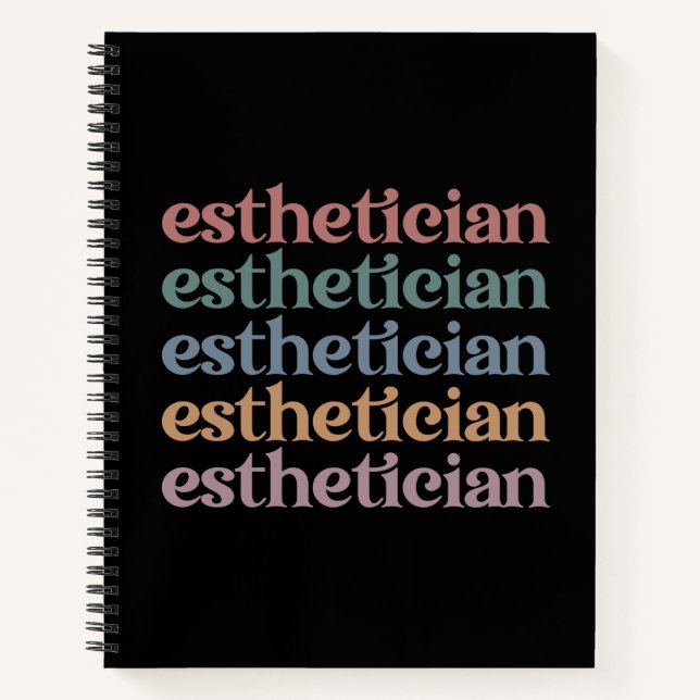 Aesthetician Cosmetologist Beautician makeup artis Notebook (Front)