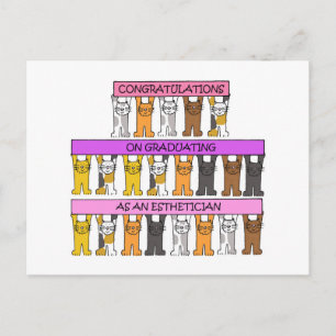 Aesthetician Graduate Congratulations Postcard