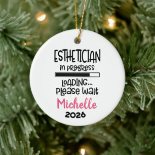 Aesthetician In Progress  Ceramic Tree Decoration